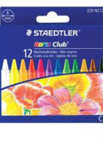 Kredki woskowe 12 kolorów Noris Club STAEDTLER
