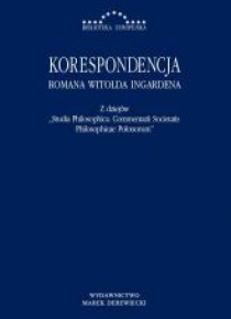 Korespondencja Romana Witolda Ingardena