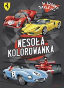 Ferrari. Wesoła kolorowanka z naklejkami
