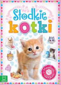 Minialbum z naklejkami. Słodkie kotki