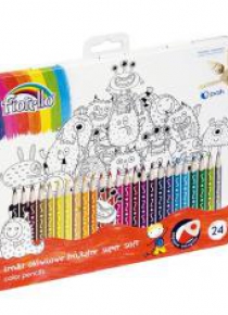 Kredki Super Soft 24 kolory metal.opak. FIORELLO