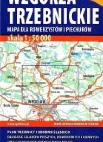 Mapa dla rowerzystów i piech. -Wzgórza Trzebnickie