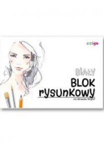 Blok rysunkowy biały A4/50K (10szt) STRIGO