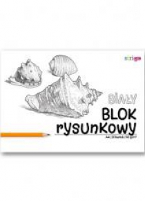 Blok rysunkowy biały A4/20K (10szt) STRIGO