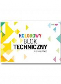Blok techniczny kolorowy A4/10K (10szt) STRIGO