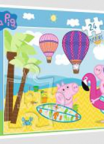 Puzzle 24 maxi Świnka Peppa na wakacjach TREFL