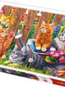 Puzzle 500 Kotki w ogrodzie TREFL