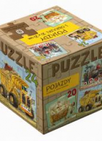 Puzzle 3w1 - Pojazdy