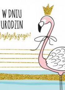 Karnet UK 7946 - Urodziny. Flaming