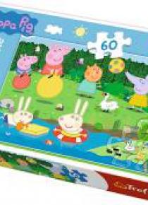 Puzzle 60 Świnka Peppa Wakacyjna zabawa TREFL