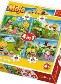 Puzzle 4w1 Przygody Pszczółki Mai TREFL