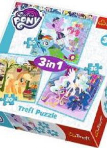 Puzzle 3w1 Radosne dni kucyków My Little PonyTREFL