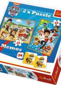 Puzzle 2w1 + memos Psi patrol na ratunek TREFL