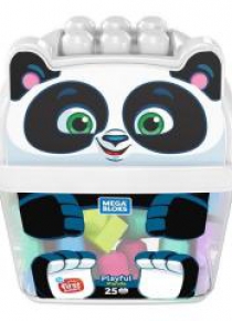 Mega Bloks. Wesoła panda z klockami