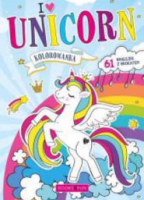Kolorowanka z naklejkami - Unicorn