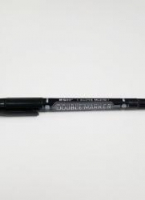 Marker dwustronny czarny Double (12szt) M&G