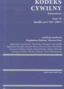 Kodeks cywilny. Komentarz T.VI Spadki w.1