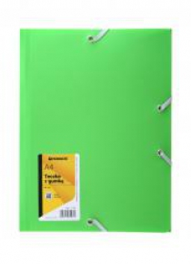 Teczka z gumką A4 PP-101 zielona PENMATE