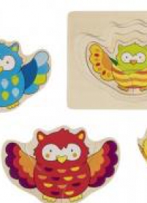 Puzzle warstwowe Sowy