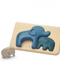 Puzzle drewniane Słonie