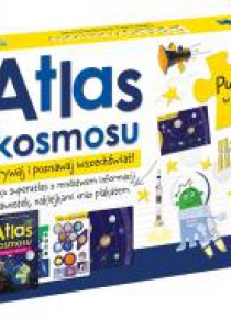 Pakiet Atlas kosmosu + mapa i puzzle