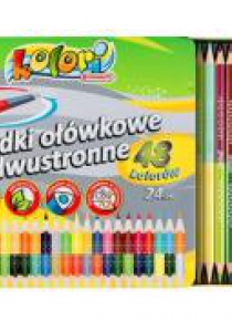 Kredki Premium Kolori dwustronne 48 kolor. PENMATE