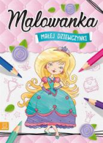 Malowanka małej dziewczynki