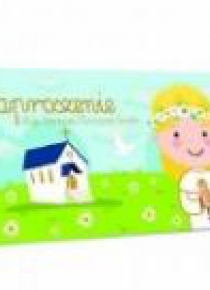 Zaproszenie - Komunia dziewczynka kolor (10 szt.)