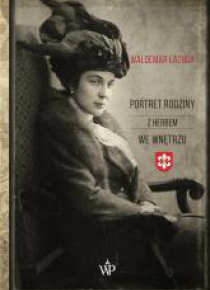 Portret rodziny z herbem we wnętrzu
