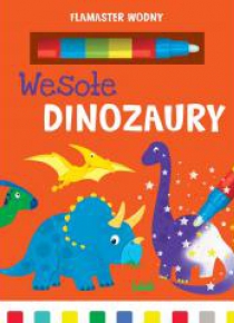Flamaster wodny. Wesołe dinozaury