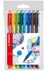 Cienkopis Point max 8 kolorów etui STABILO