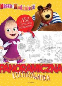 Masza i Niedźwiedź. Panoramiczna kolorowanka