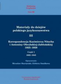 Materiały do dziejów pol. językoznawstwa 3 T.1-2