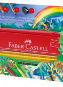 Kredki Grip 16 kolorów piórnik metal.FABER CASTELL