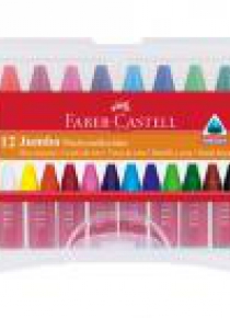 Kredki Jumbo świecowe 12 kol kasetka FABER CASTELL