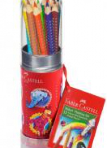 Kredki Grip 15 kolorów rakieta FABER CASTELL