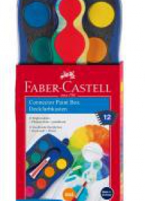 Farby szkolne Connector 12 kolorów FABER CASTELL
