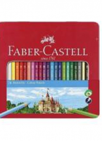Kredki Zamek 24 kolory op. metal. FABER CASTELL