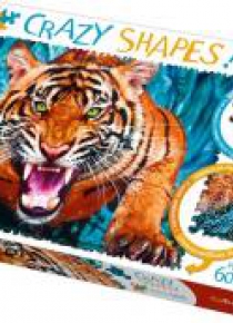 Puzzle 600 Crazy Shapes Oko w oko z tygrysem TREFL