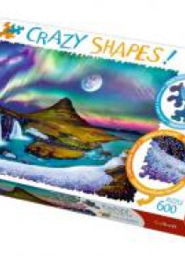 Puzzle 600 Crazy Shapes Zorza nad Islandią TREFL