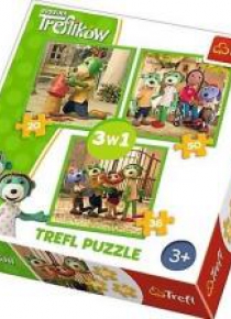 Puzzle 3w1 Zabawy Treflików TREFL