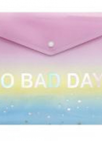 Teczka A4 tęczowa No bad days