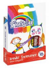 Kredki świecowe 16 kolorów FIORELLO
