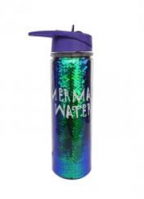 Bidon 550ml zielone cekiny