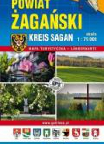 Plan miasta - Żagań/ Powiat Żagański 1:12 000