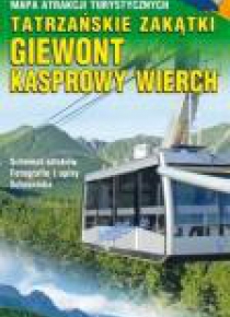 Mapa atrakcji tur. - Giewont, Kasprowy Wierch...