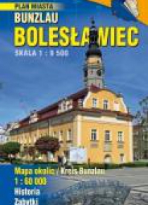 Plan miasta - Bolesławiec i okolice 1:9 500