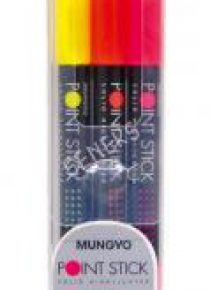 Zakreślacz Point Stick komplet 3 kolory  MUNGYO