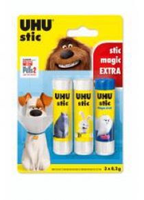 Klej w sztyfcie Stic 8,2g Pets 2 2szt + klej magic