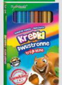 Kredki trójkątne dwustronne 12 /24 kolory BAMBINO